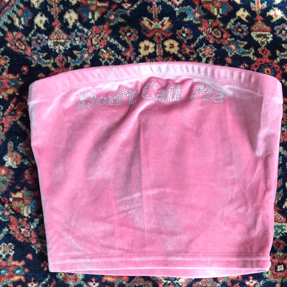 Y2K Sugar Thrillz velvet tube top